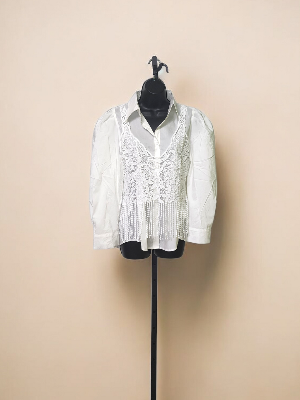 Camisa con botones, manga larga