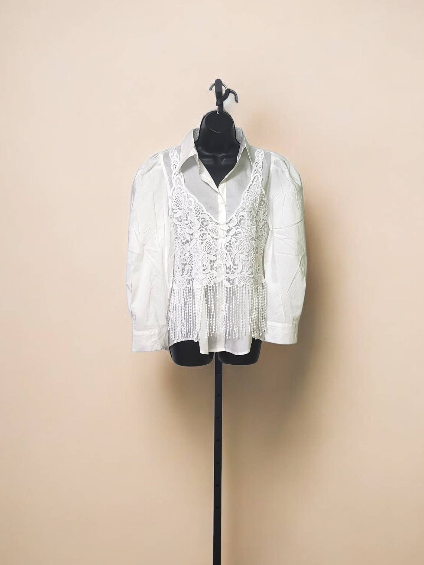 Camisa con botones, manga larga