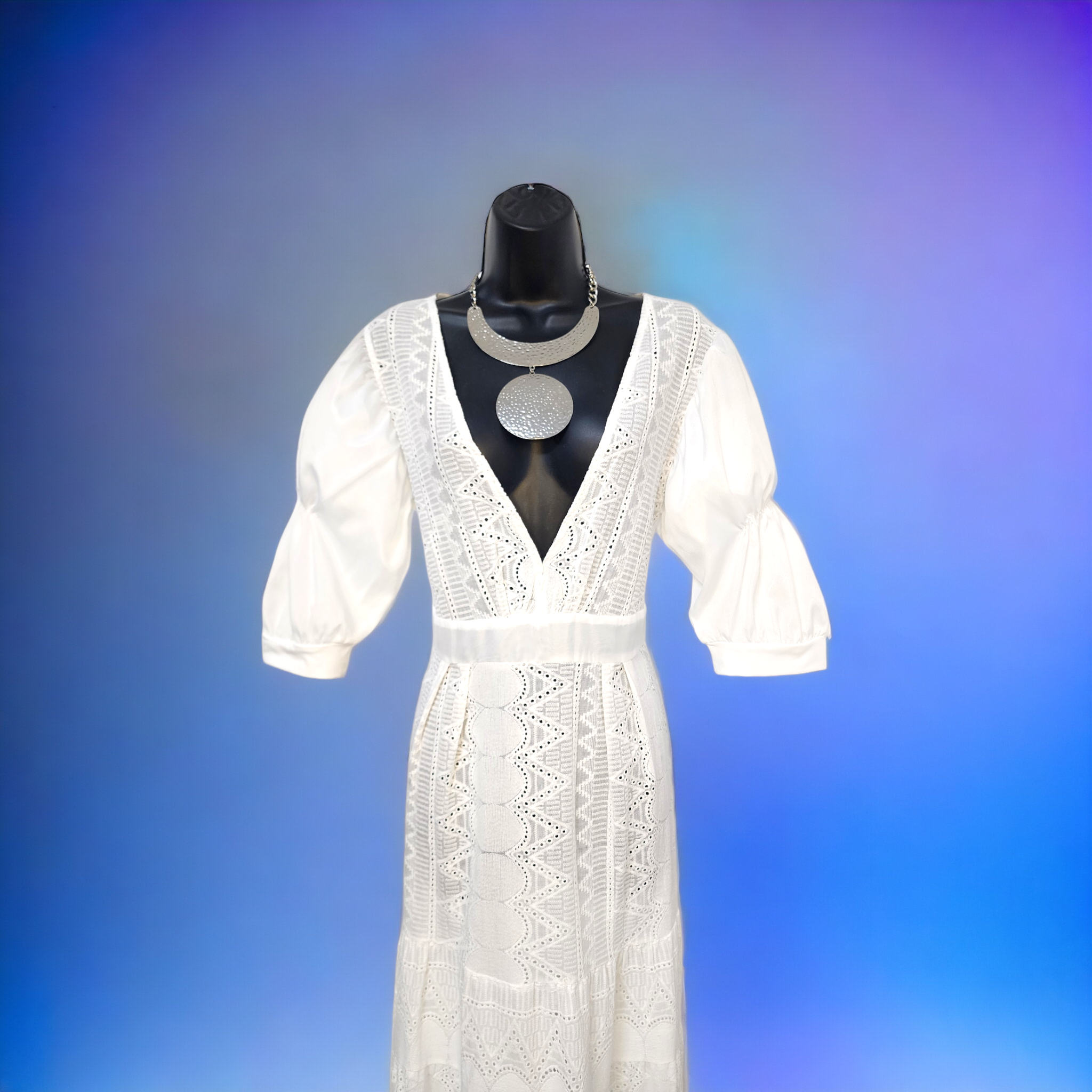 Traje largo Escote V