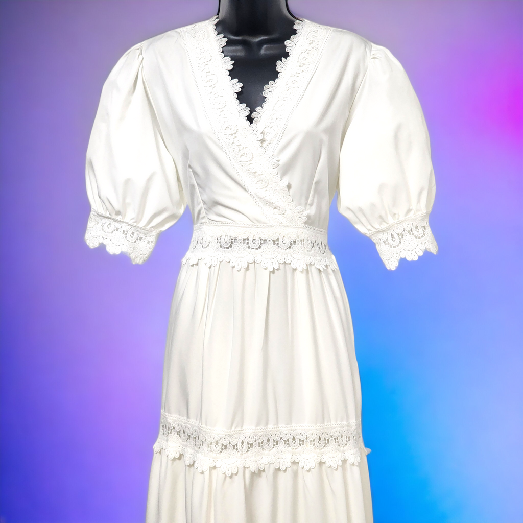 Traje largo con Puntilla