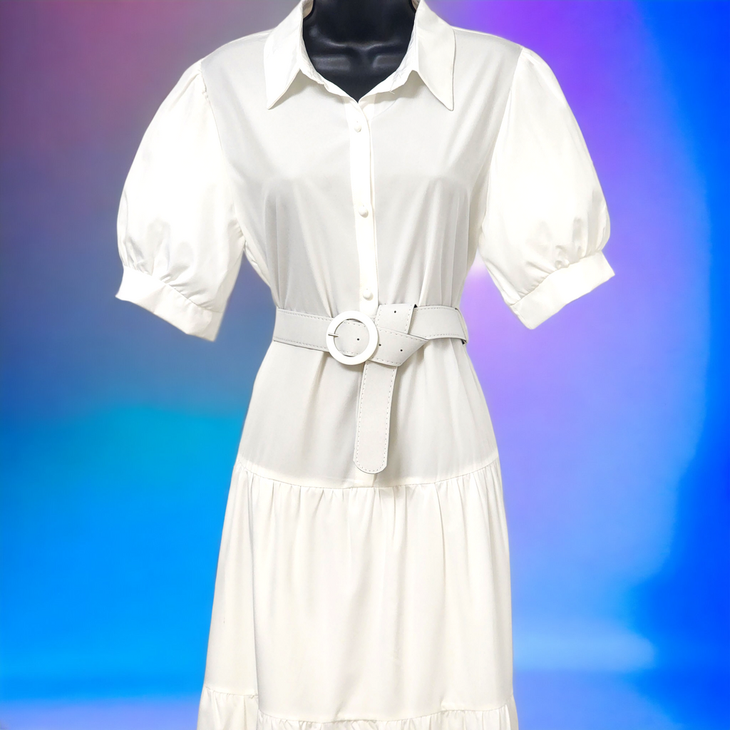 Traje largo Botones y Correa