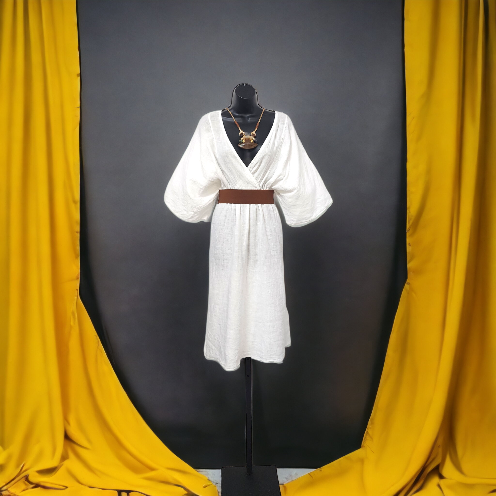 Traje en Lino manga 3/4