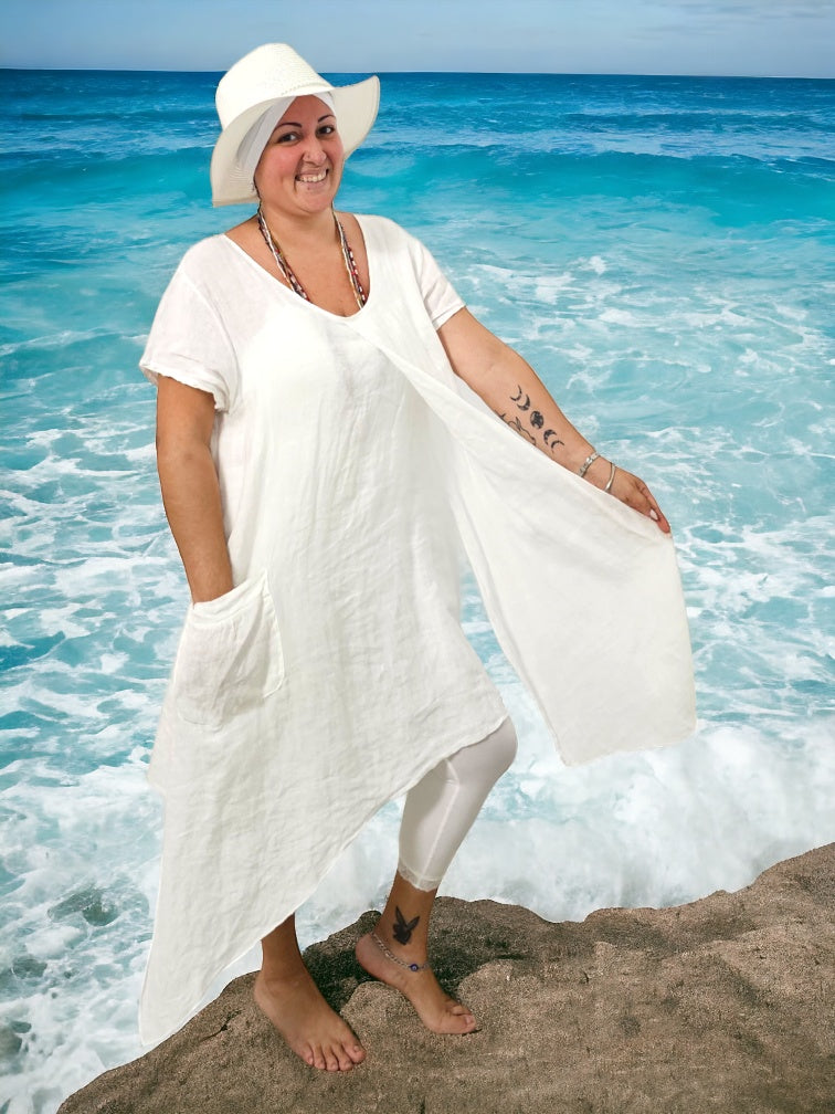 Traje en Lino tipo tunica