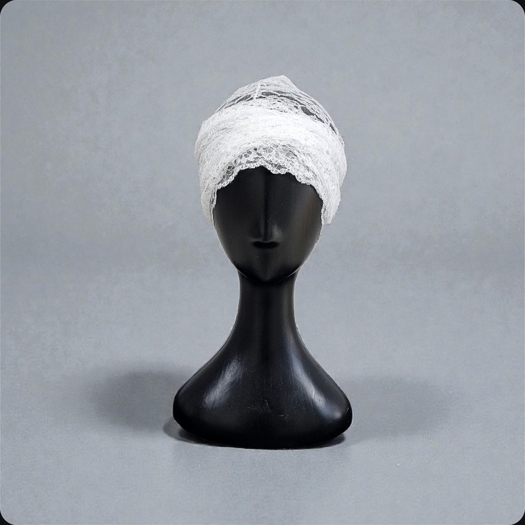 Shawl y Turbante en puntilla