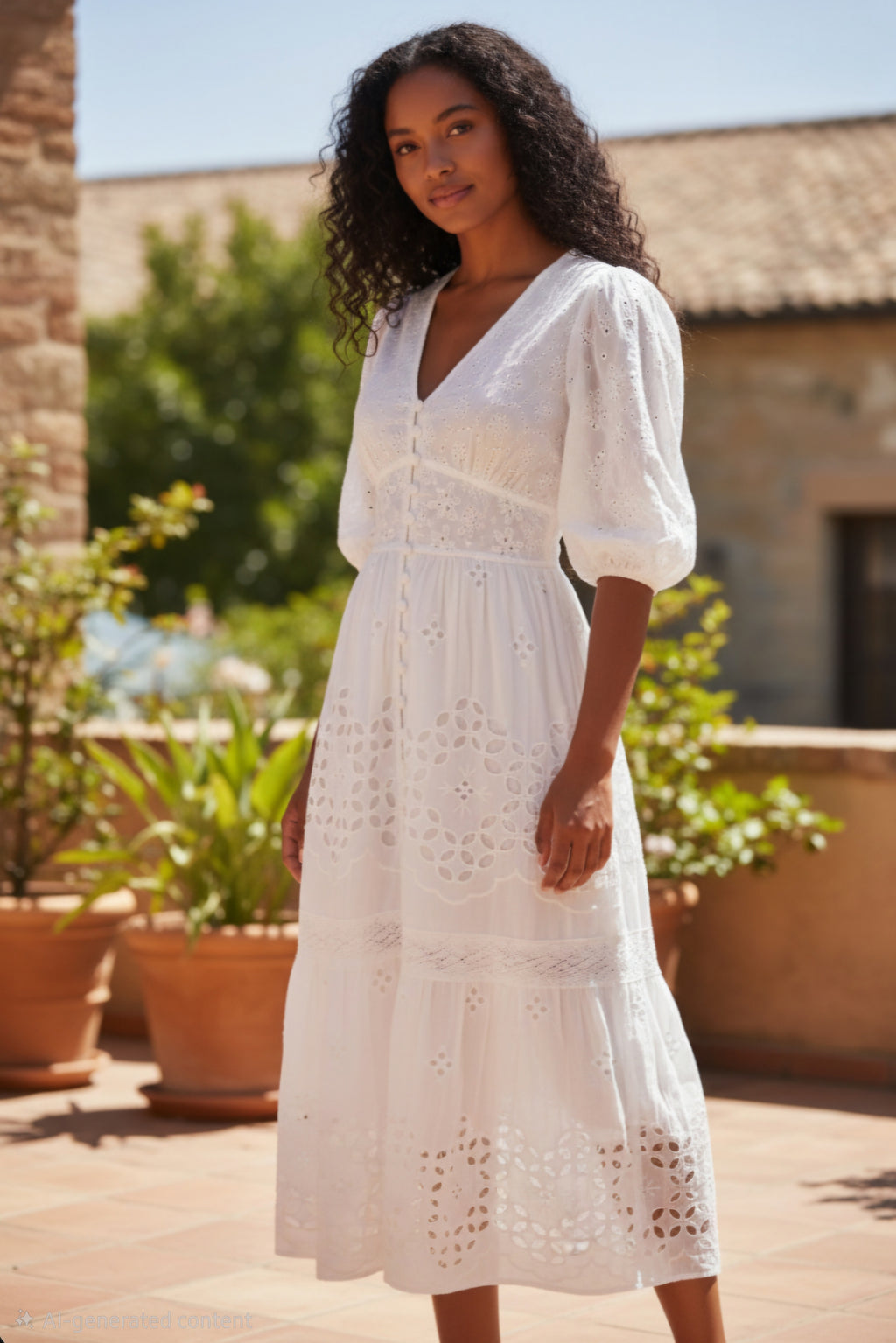 Traje m. 3/4, con botones y en cuello V