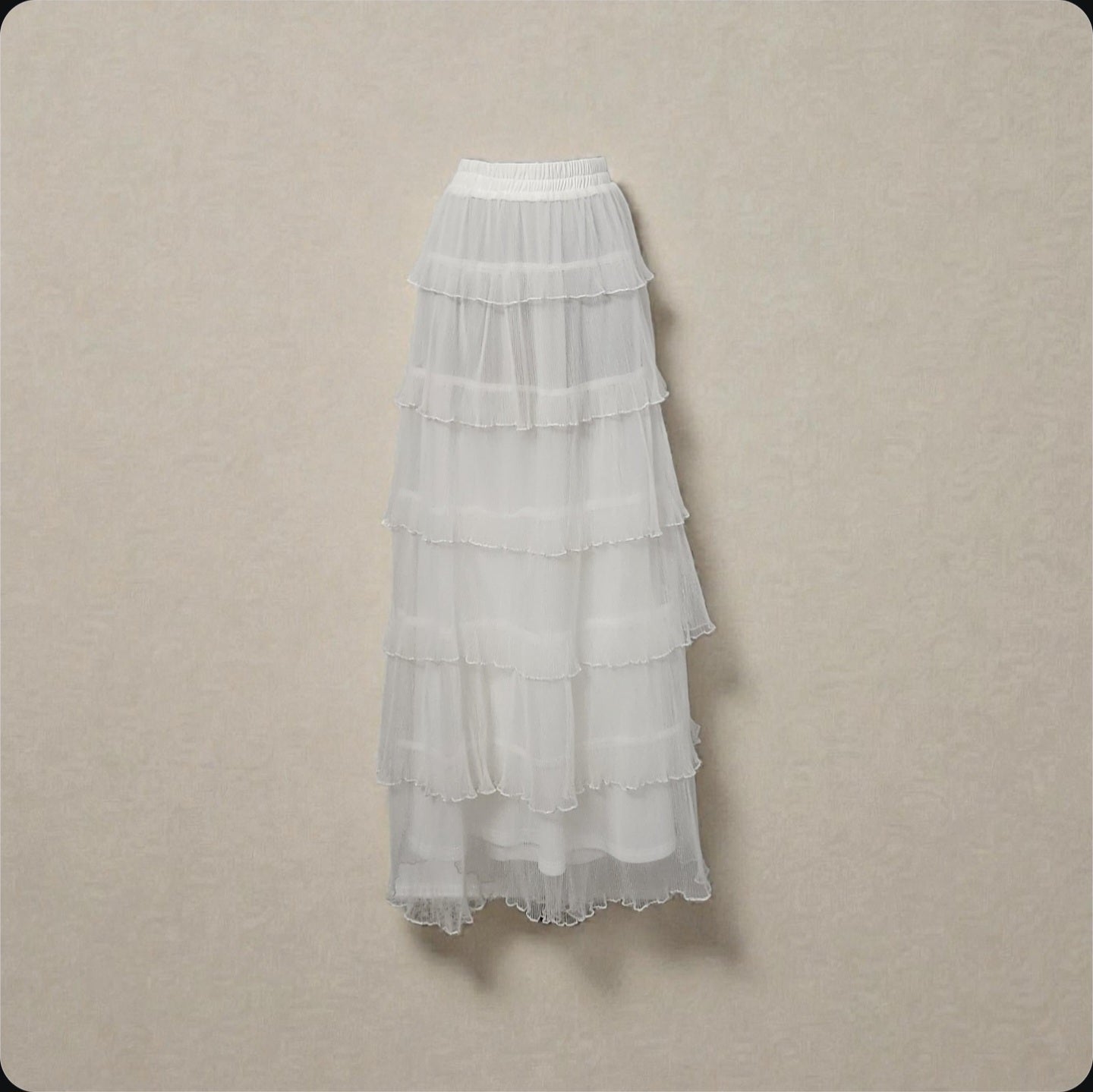 Falda blanca estilo Tul